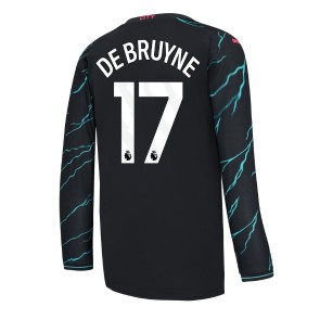 Manchester City Kevin De Bruyne #17 Replica Third Stadium Shirt 2023-24 Long Sleeve